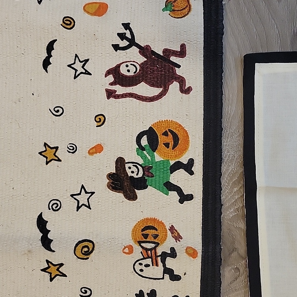 🎃 Halloween Dining Lot:placemats, Napkins, Rug And Table Runner - Picture 6 of 11
